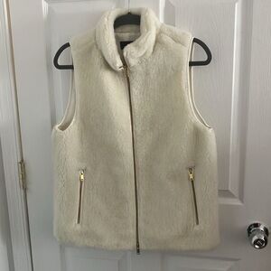 J Crew Excursion Sherpa Vest Ivory - NWT